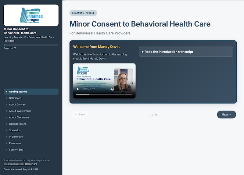 Minor Consent App Screenshot